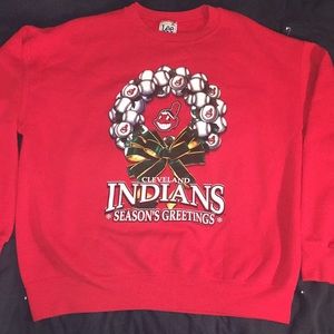 Vintage Cleveland Indians sweatshirt Christmas